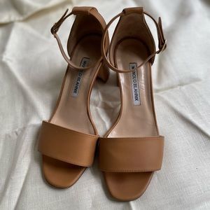 MANOLO BLAHNIK
Lauratomod 50mm leather sandals 36